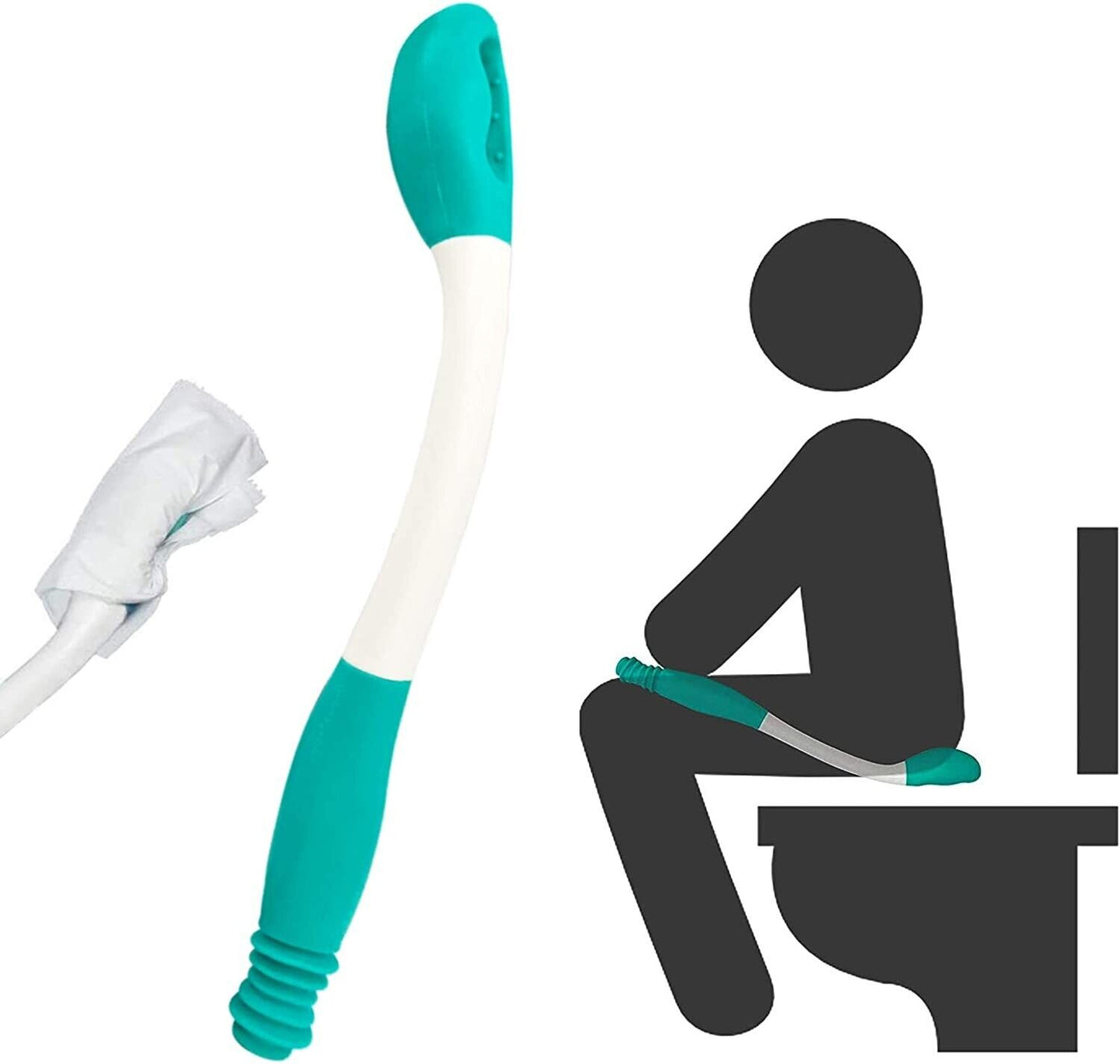 Long Reach Toilet Wiping Aid