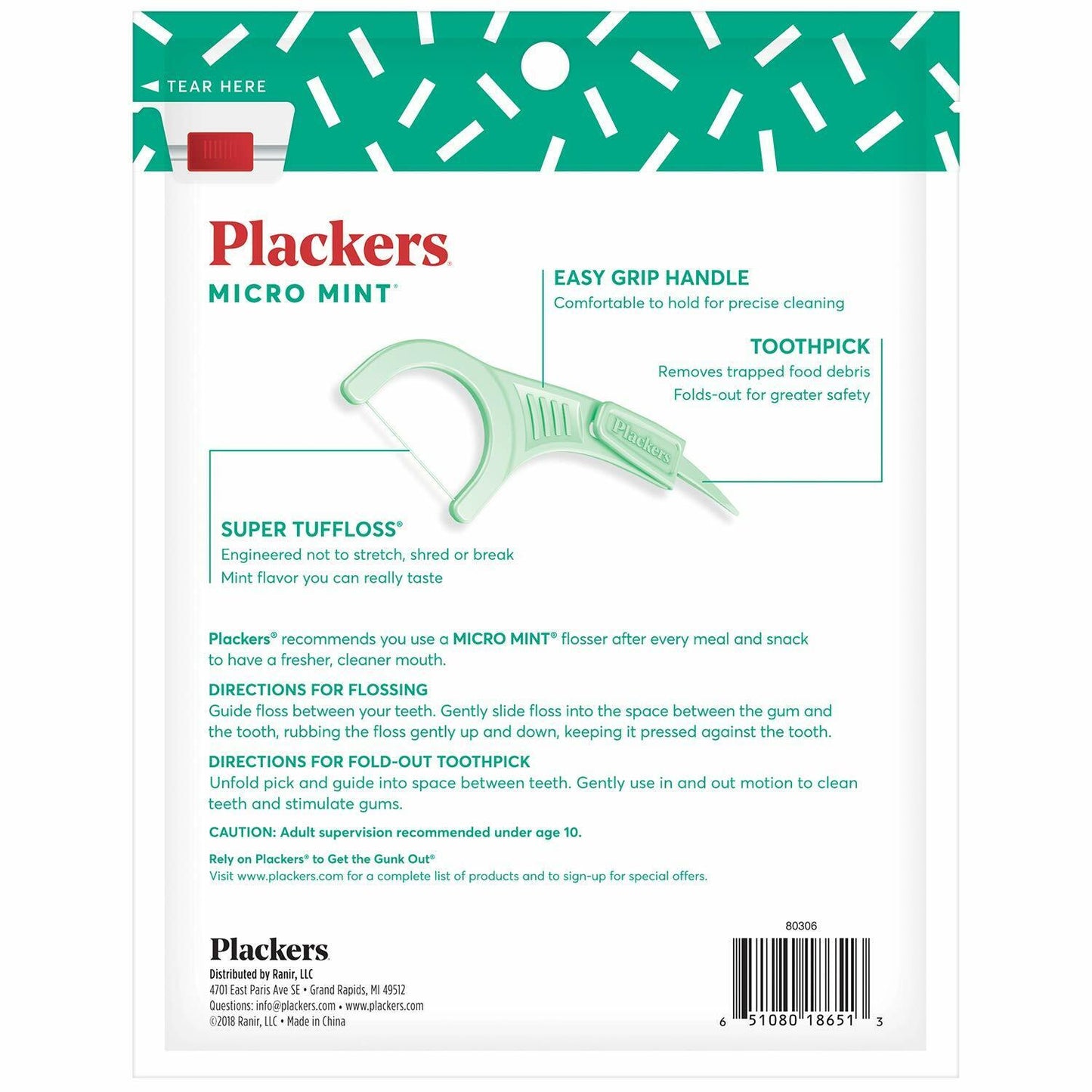 Micro Mint Dental Flossers (300 Count)