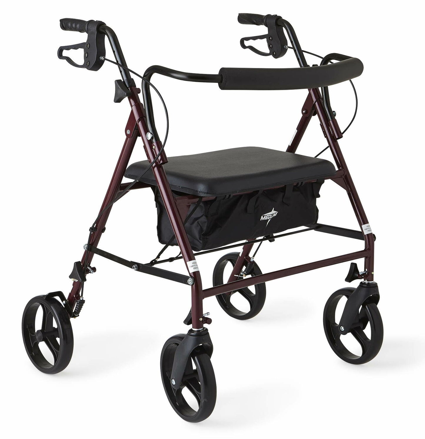 Heavy Duty Steel Bariatric Rollator - 500 lb Weight Capacity