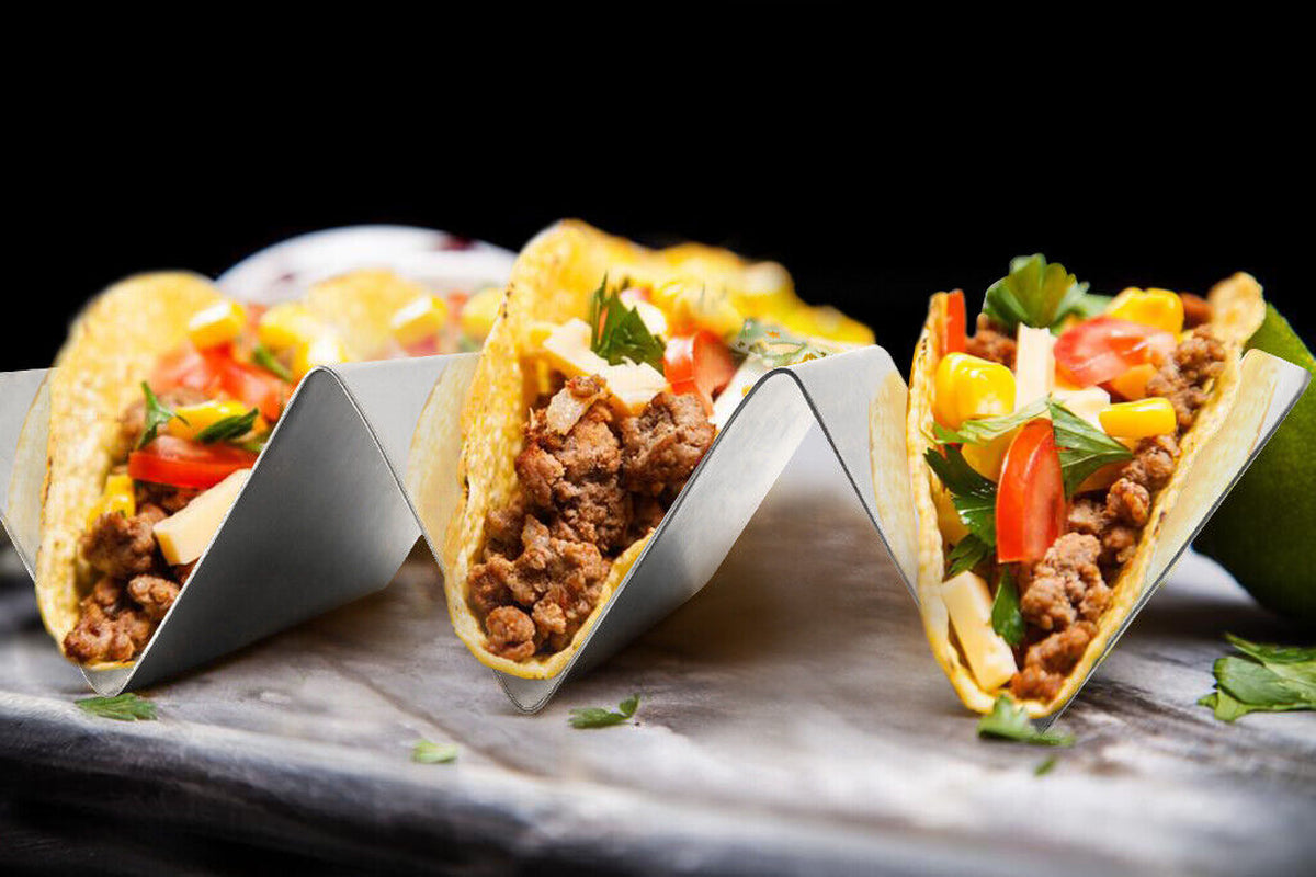 Taco Holder Stand (Stainless Steel)