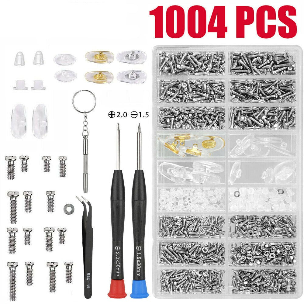 Eyeglass Repair Tool Kit and 1000 Parts