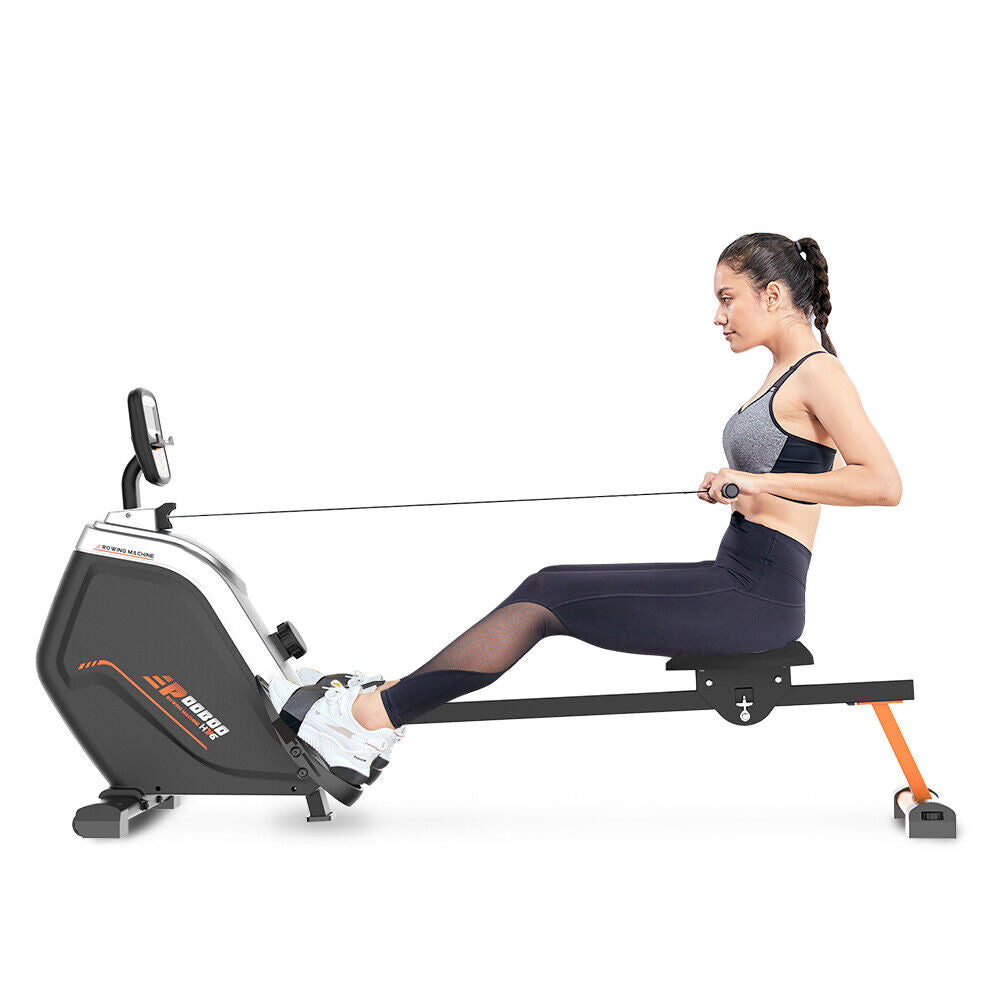 Magnetic Row Rowing Machine Rower 16 Levels Cardio Home Gym Exercise Equipment
