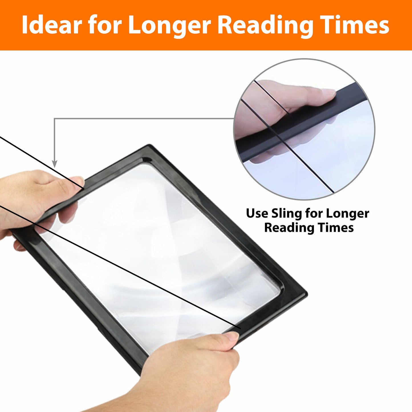 Large Lighted Reading Magnifier with Legs