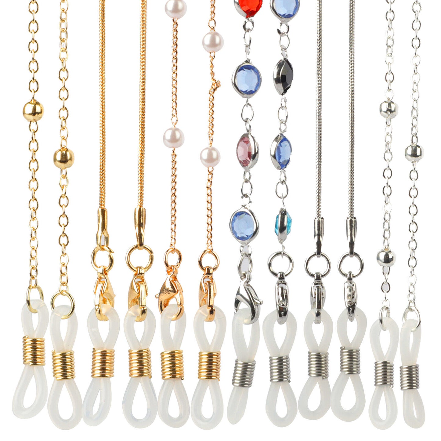 6 Eyeglass Necklace Chains (Various Styles)