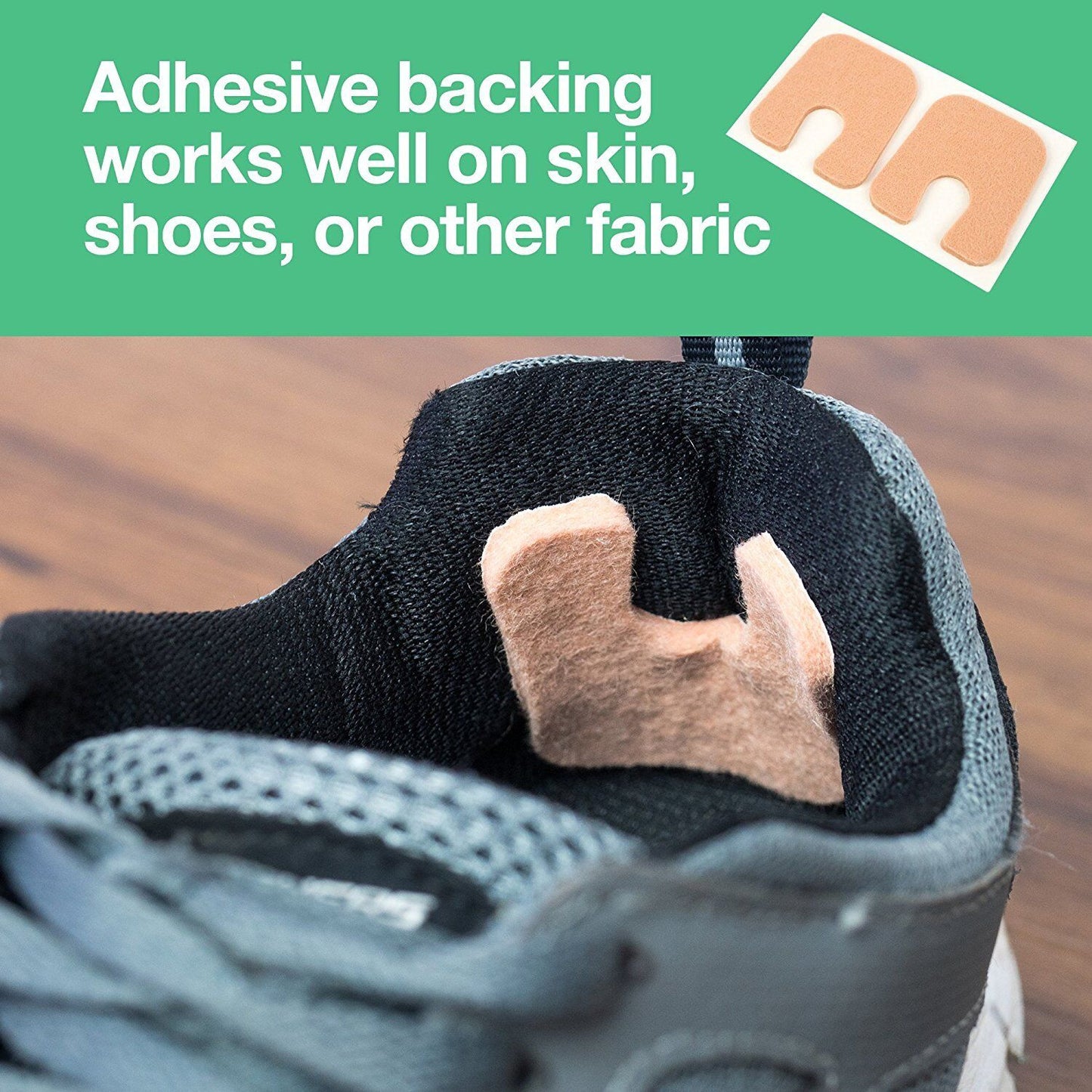 Zentoes Felt Callus Pads 24 Pack U-Shaped Self Stick Foot Cushions USA SELLER