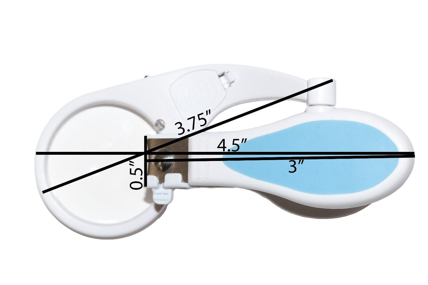 Nail Clipper with Built-In Magnifier & Light