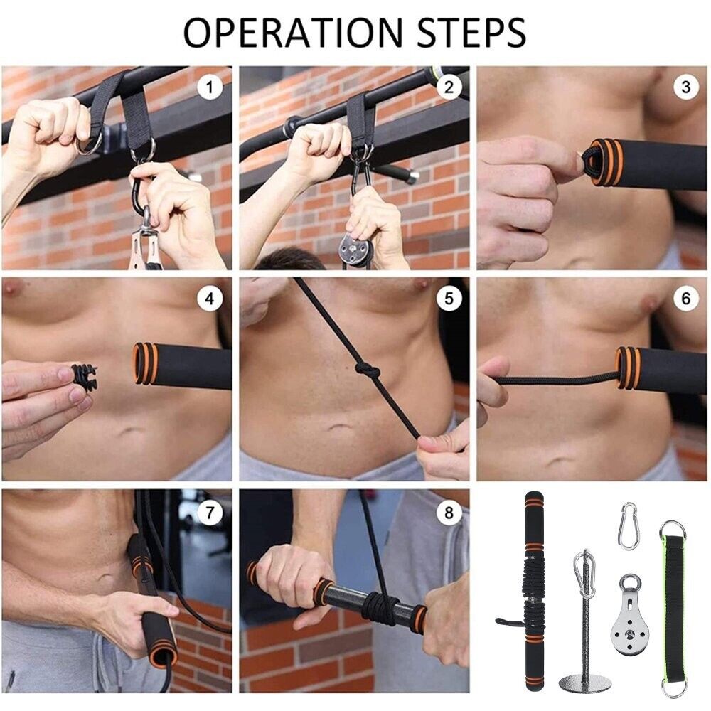 Arm Strength Pulley & Cable Set