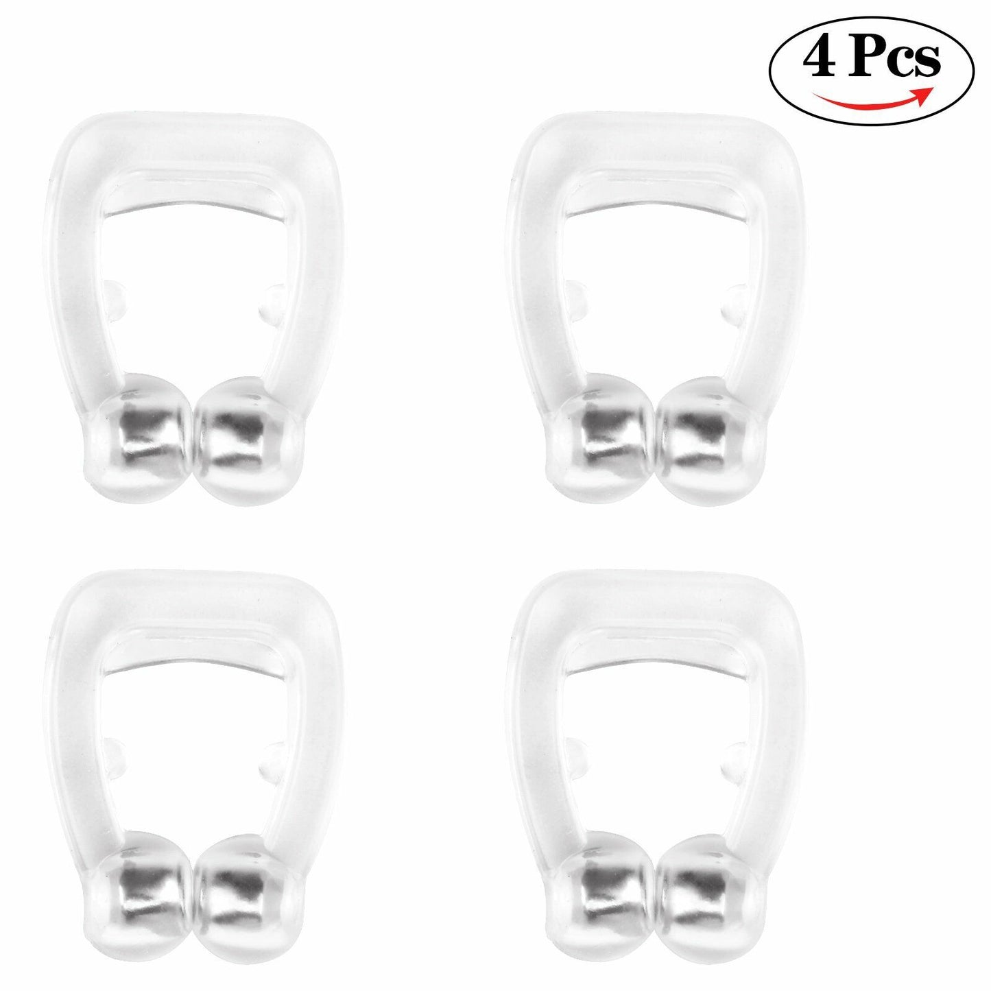 Magnetic Anti-Snore Nose Clips (4-Pack)