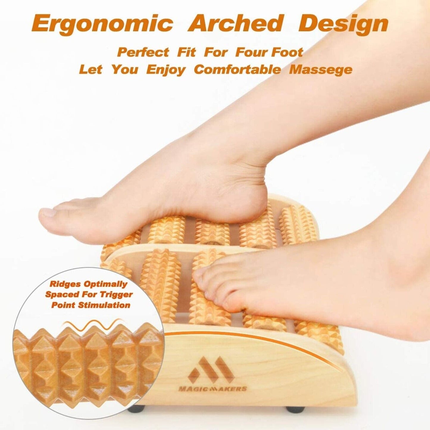 Foot Massager Wooden Roller