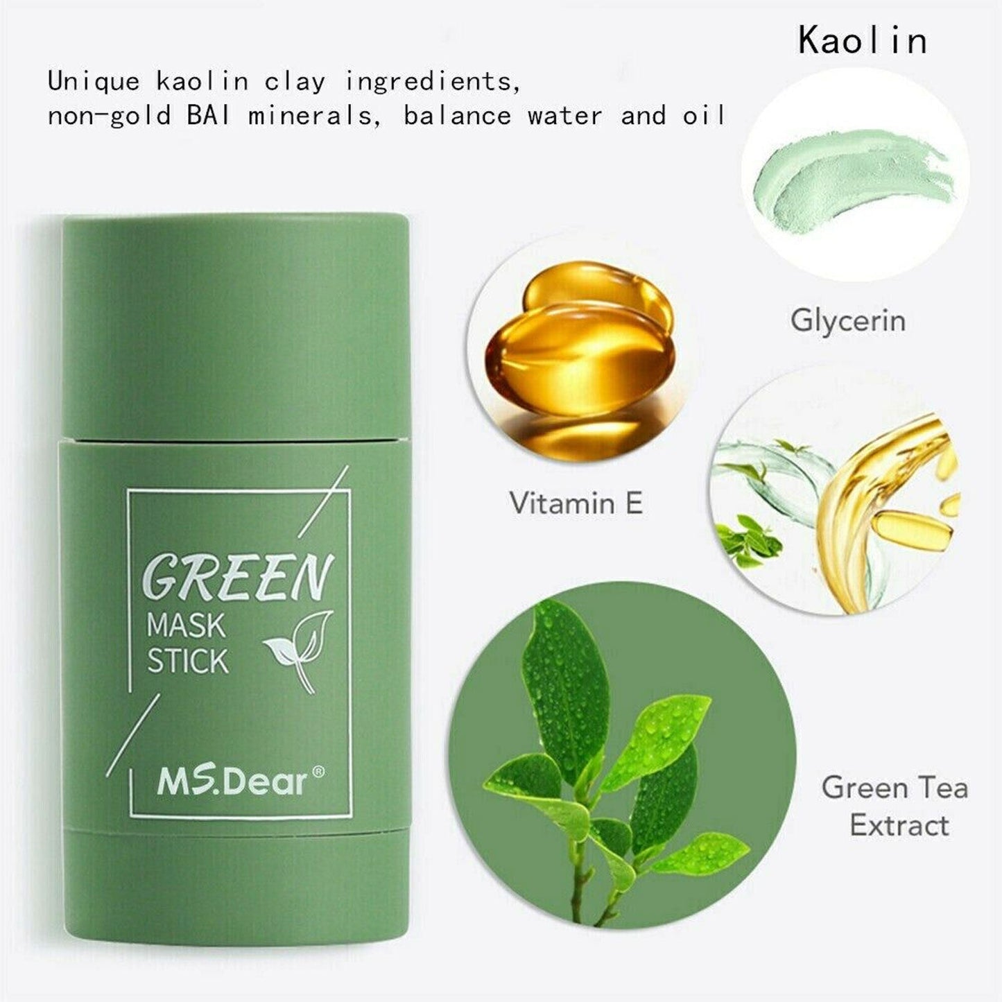 Green Tea Clay Cleansing Mask Stick