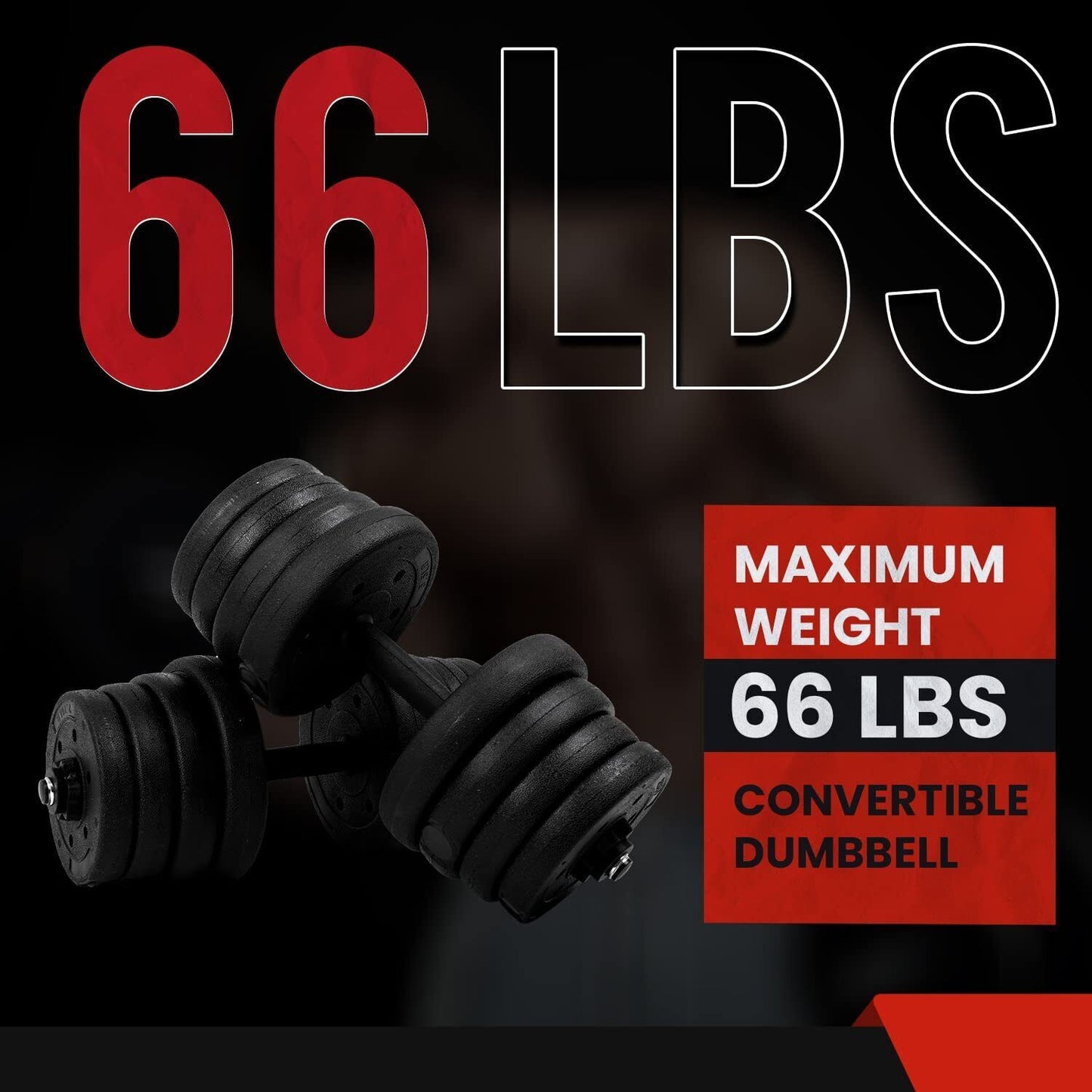 66 LB Weight Dumbbell Set