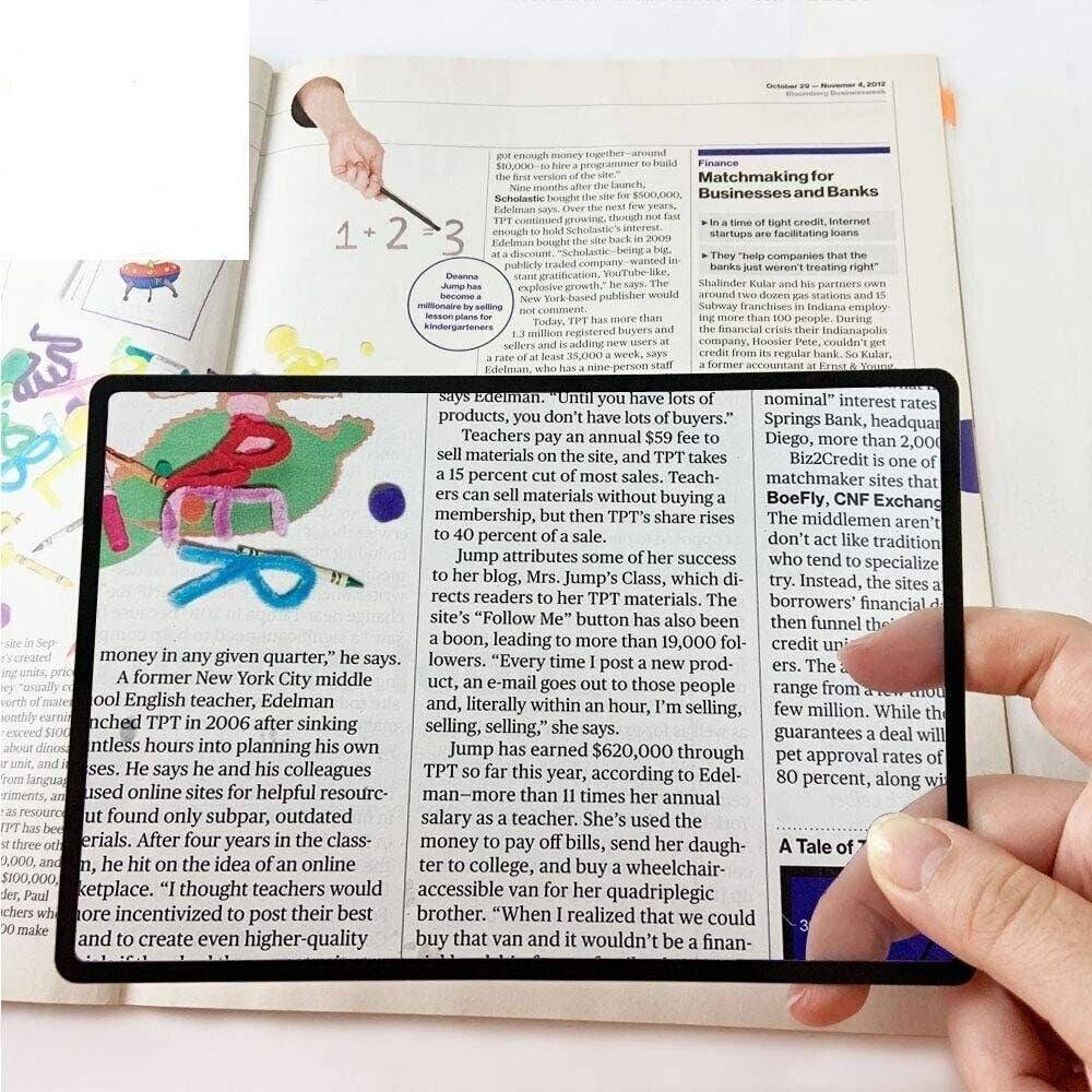 3X Book Page Magnifier Glass