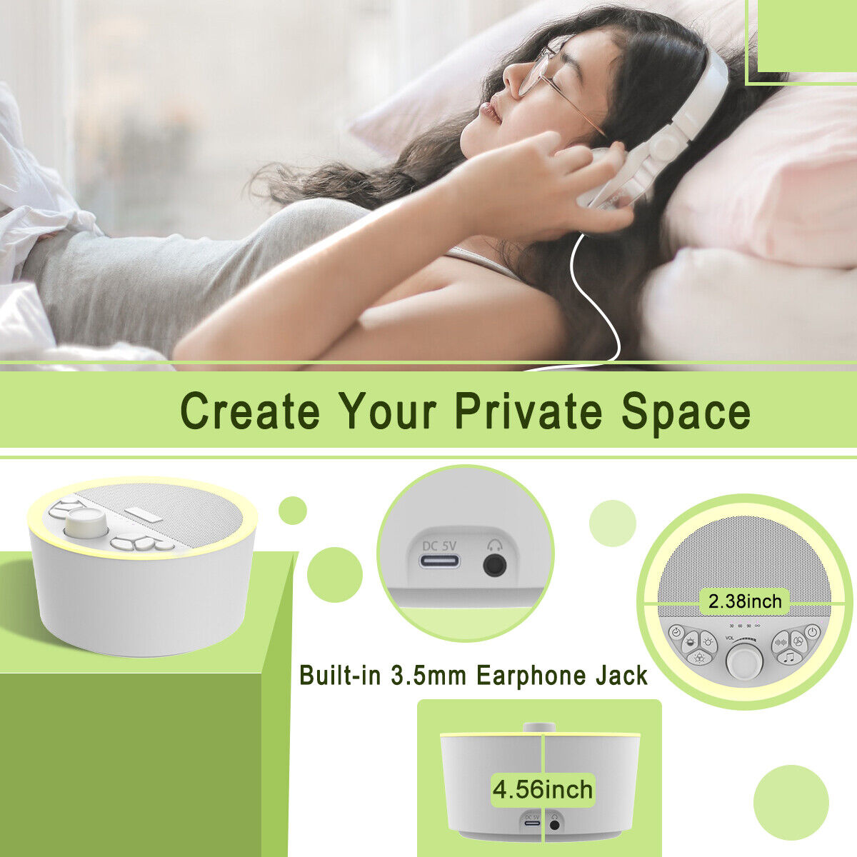 White Noise Sleep Machine (29 Sounds)
