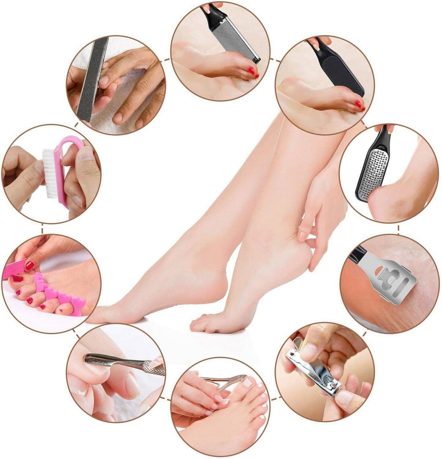 10 Piece Pedicure Tool Set