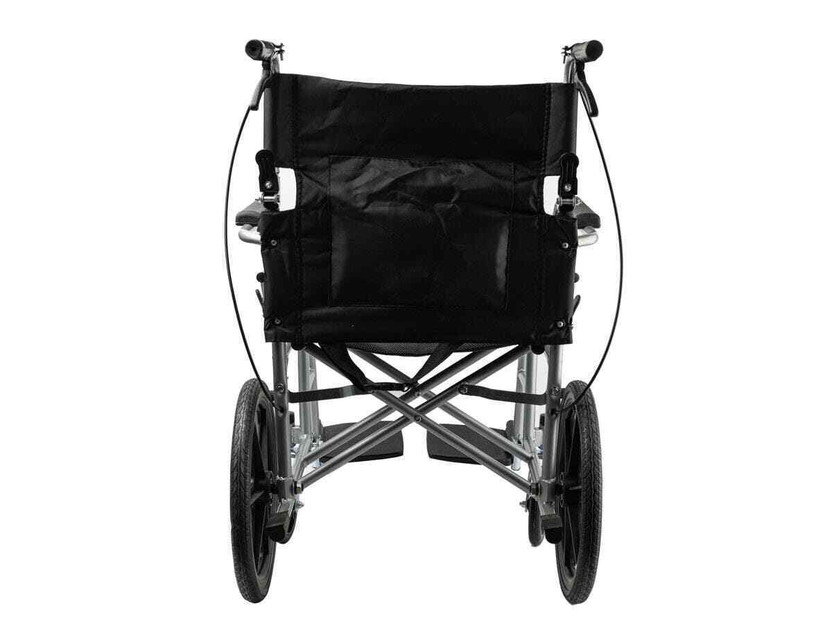 Lightweight Folding Wheelchair with Seatbelt & Hand Brakes