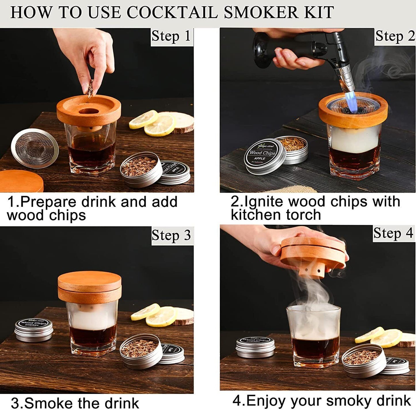 Smoker Kit with Wood Chips