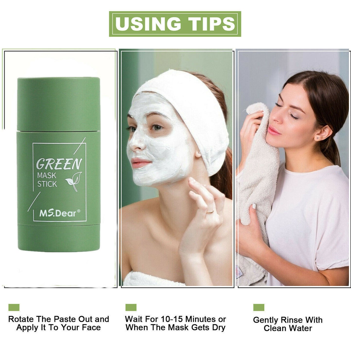 Green Tea Clay Cleansing Mask Stick