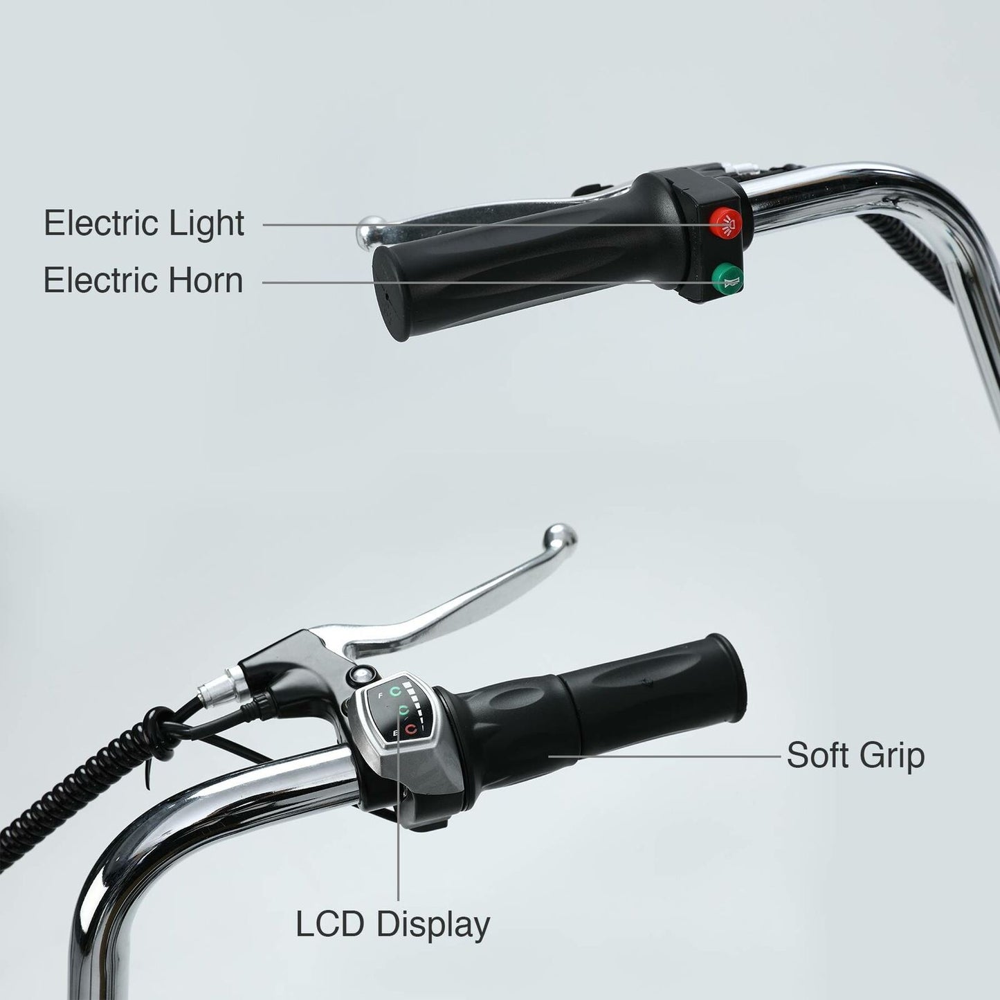 Adult Electric Tricycle with Lithium Battery & Basket