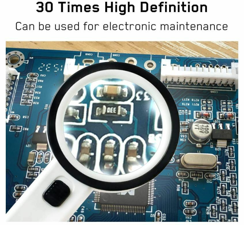 Jumbo Lighted Magnifying Glass for Seniors