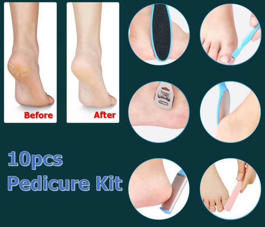10 Piece Pedicure Tool Set
