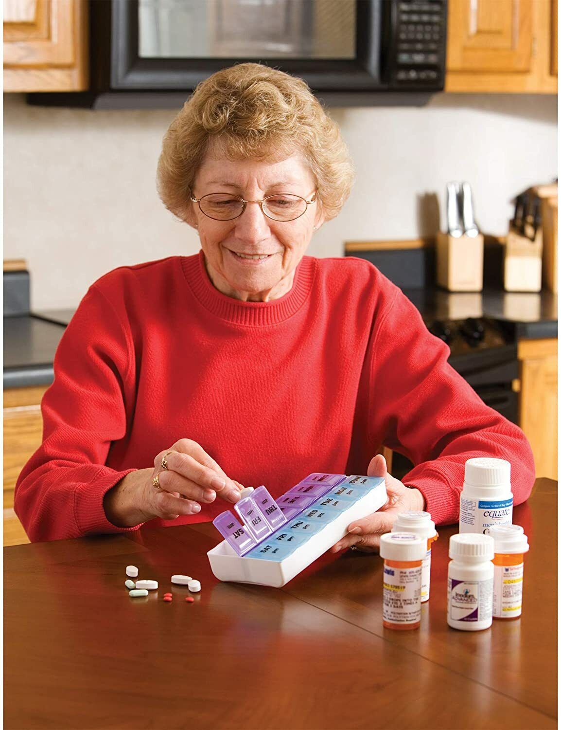 Weekly Pill Box Organizer AM & PM