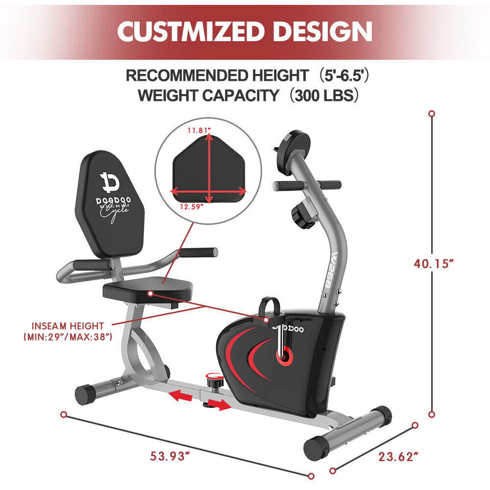 Recumbent Stationary Exercise Bike
