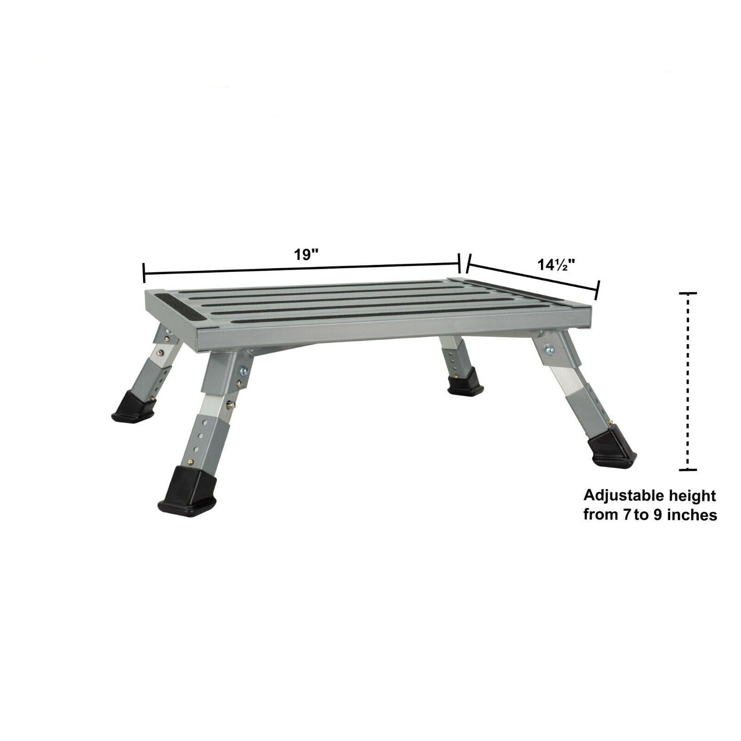 SUV / Van / RV Portable Step - Aluminum, Adjustable Height