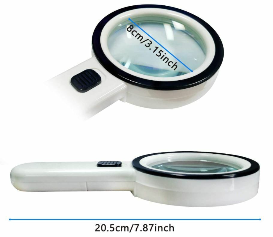Jumbo Lighted Magnifying Glass for Seniors