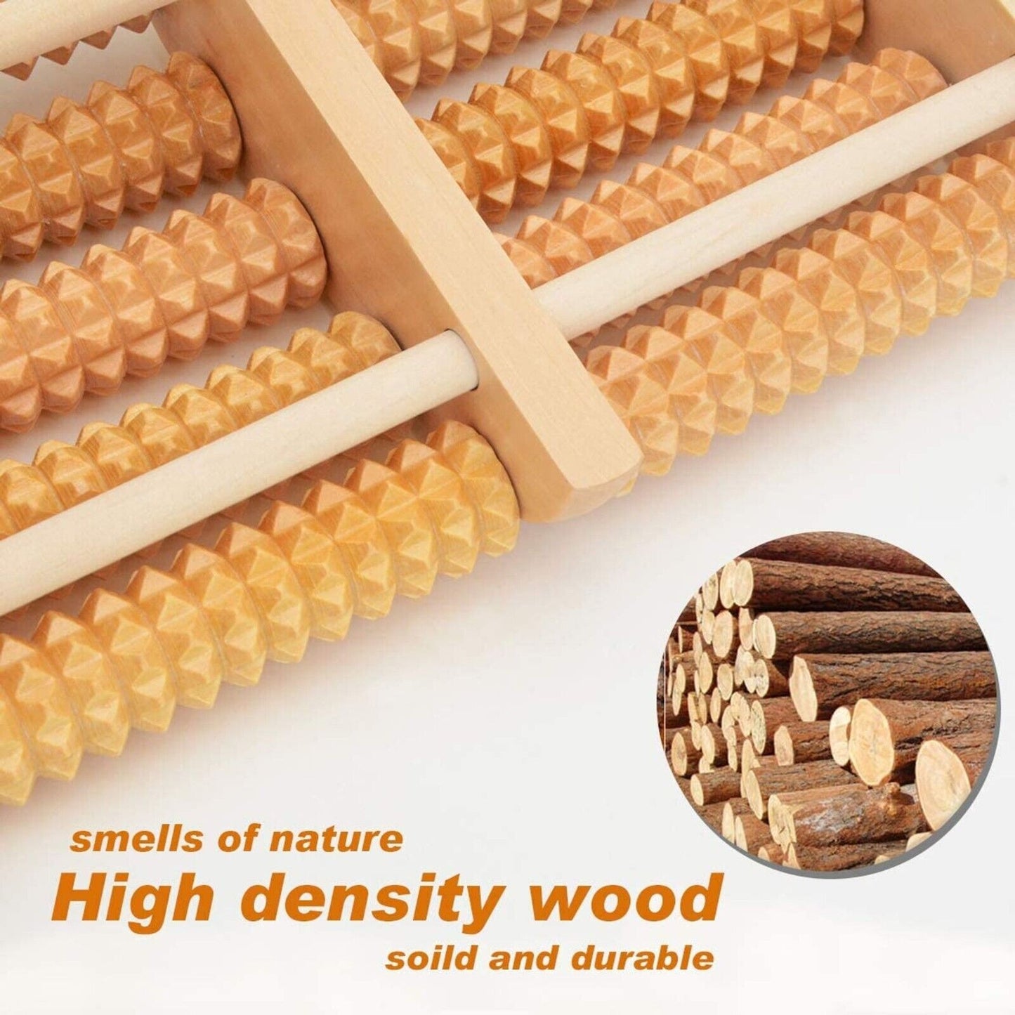Foot Massager Wooden Roller