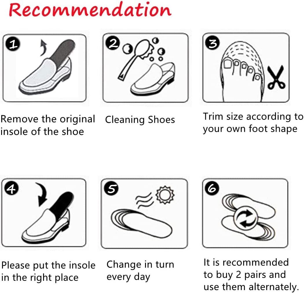 Heel Lift Insoles - Height Increasers