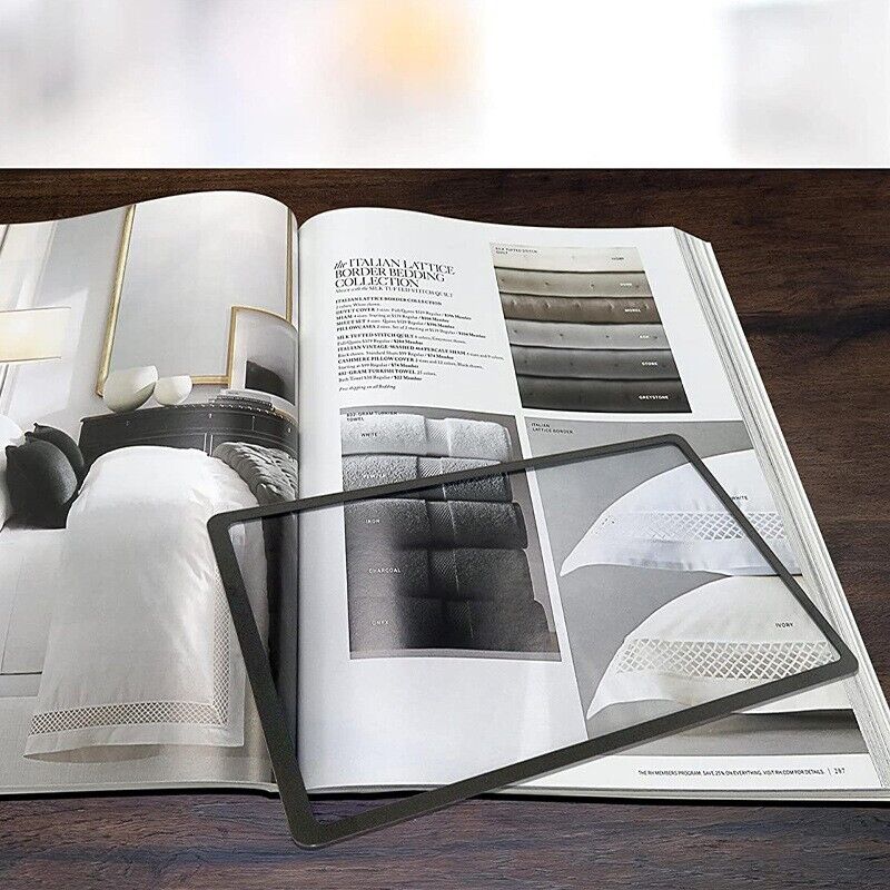 3X Book Page Magnifier Glass