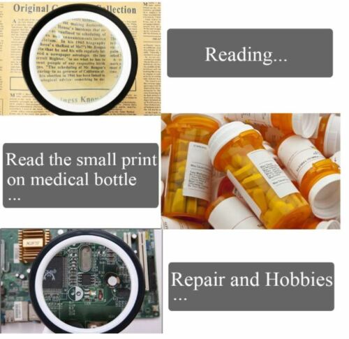 Jumbo Lighted Magnifying Glass for Seniors