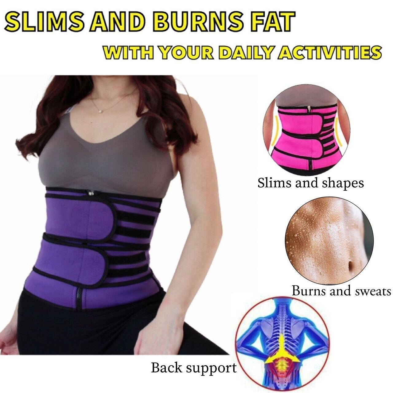 Women Waist Sauna Belt
