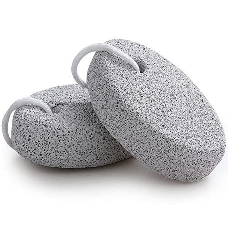 Natural Pumice Stone Pedicure Foot Scrubber - 2 Pack