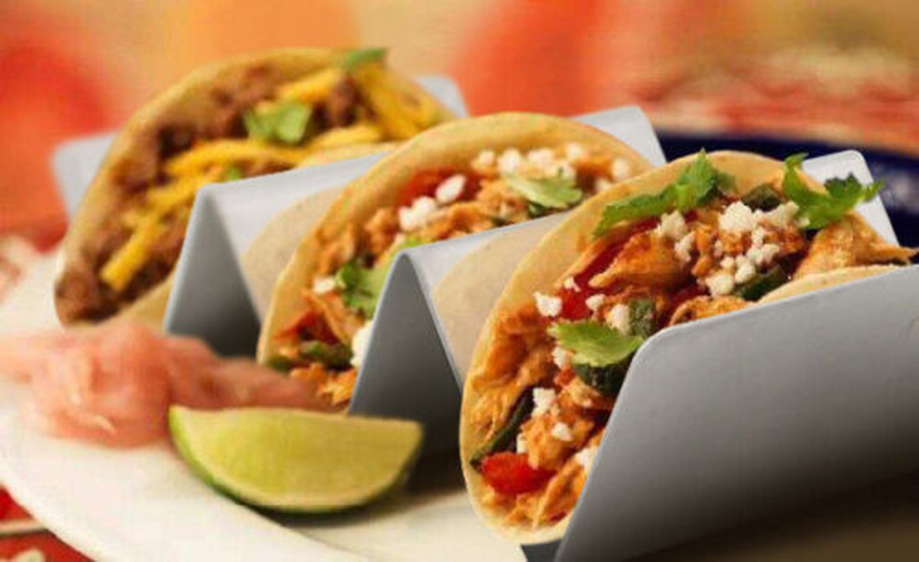 Taco Holder Stand (Stainless Steel)