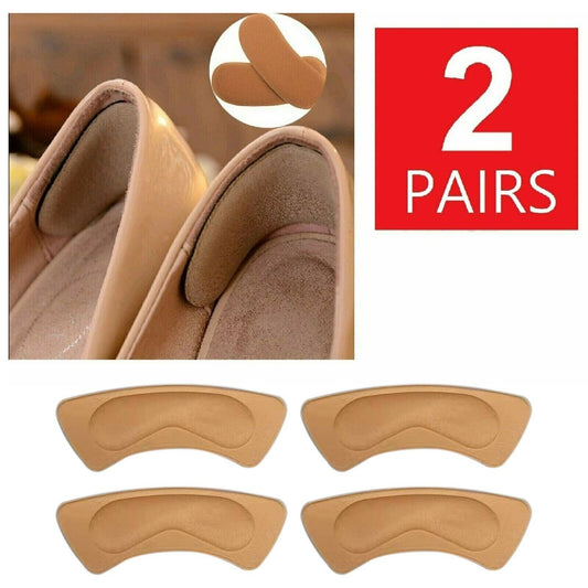 Soft Fabric Shoe Pads - 2 Piece Heel Inserts