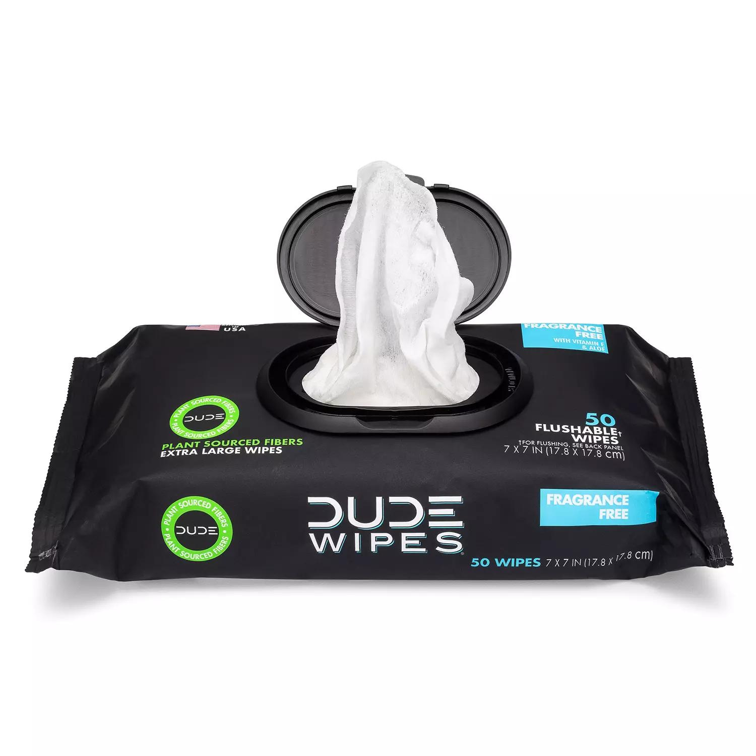 DUDE Wipes, Flushable Wipes, Extra Large and Fragrance-Free Wipes (400 Ct.)