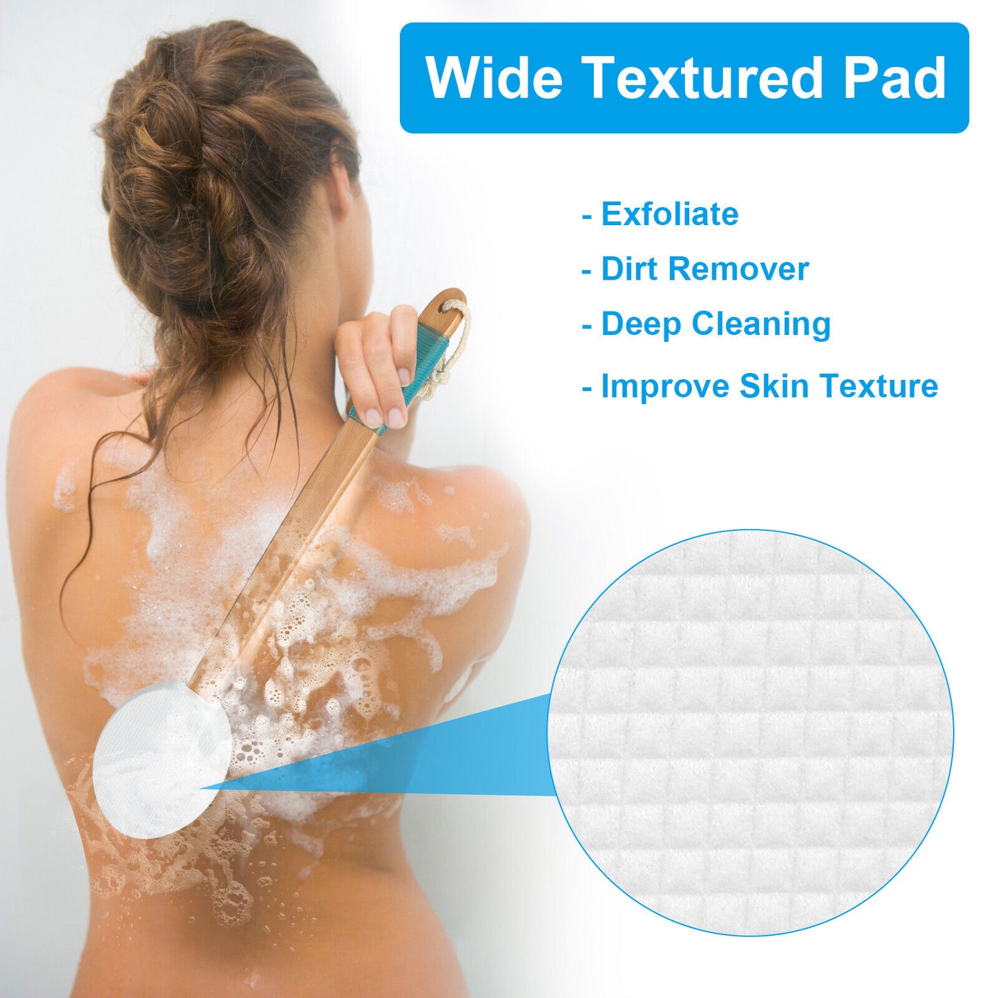 Long-Handle Lotion Applicator Brush for Your Back