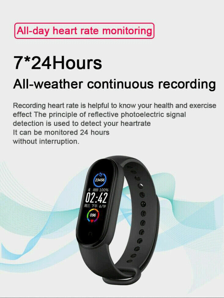 Fitness Tracker with Blood Pressure & Heartrate