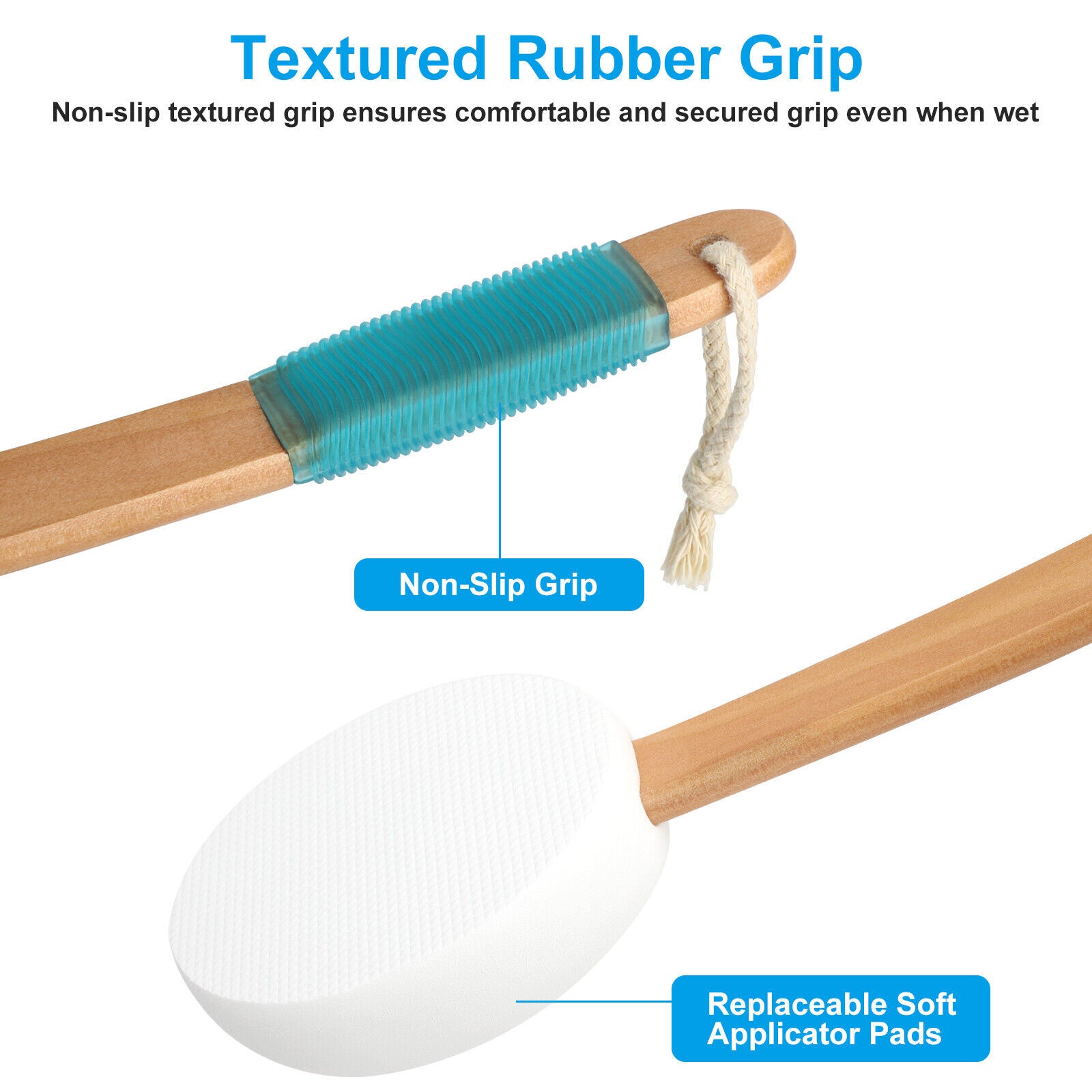 Long-Handle Lotion Applicator Brush for Your Back