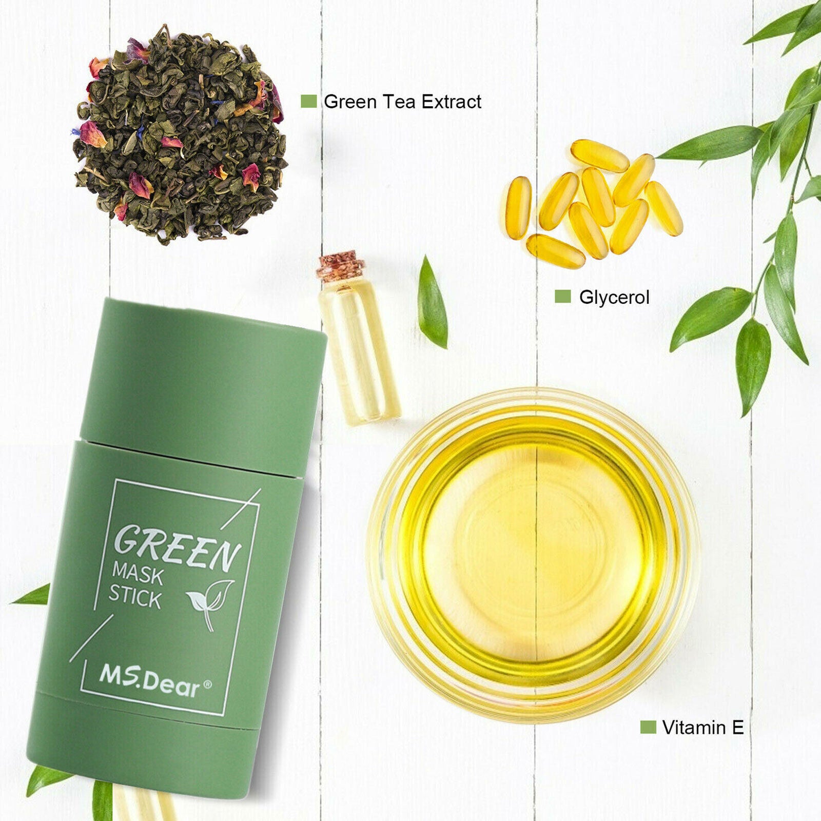 Green Tea Clay Cleansing Mask Stick