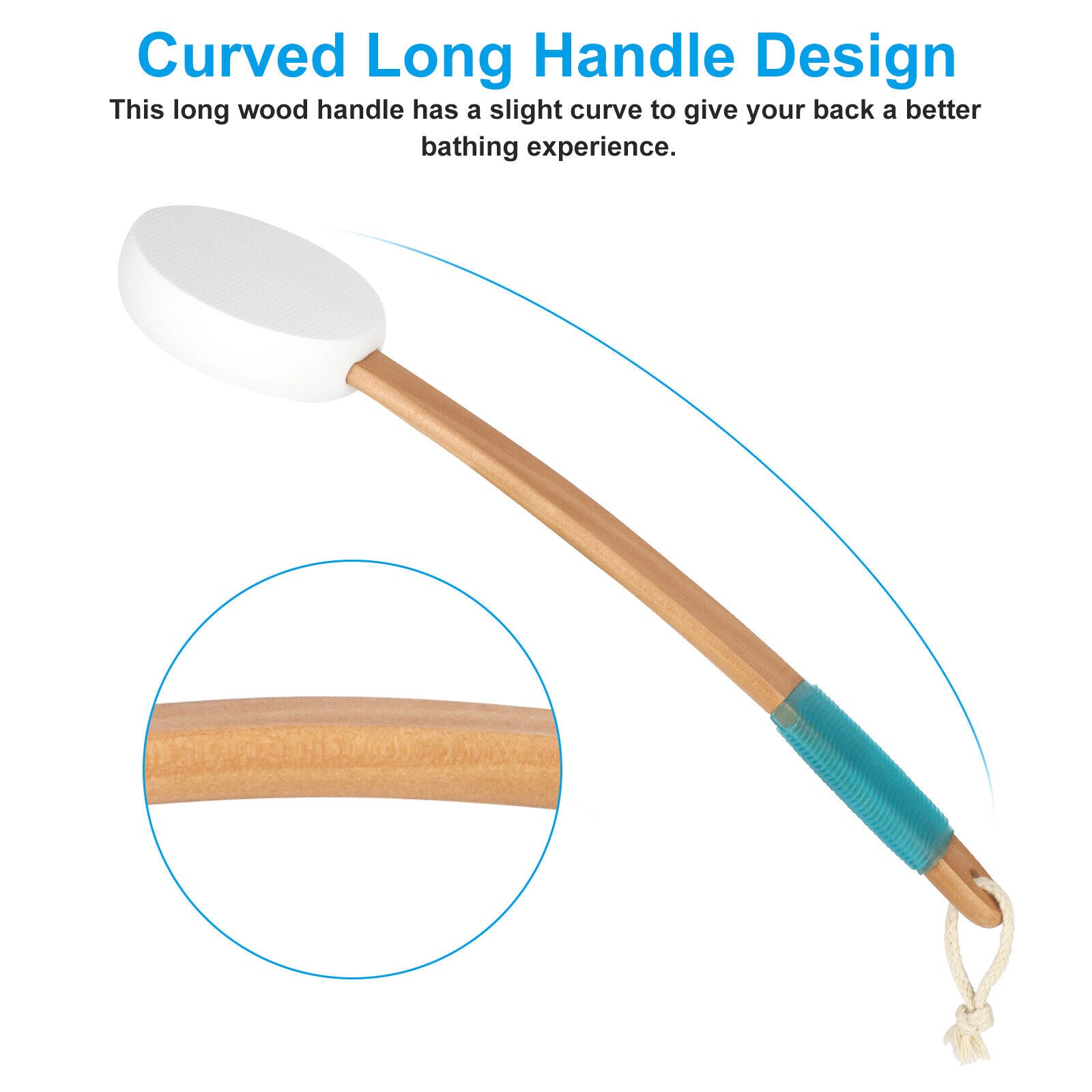 Long-Handle Lotion Applicator Brush for Your Back