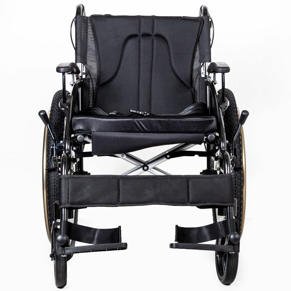 Self-Propelled Outdoor All-Terrain Folding Wheelchair