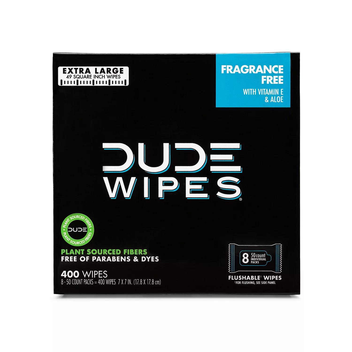 DUDE Wipes, Flushable Wipes, Extra Large and Fragrance-Free Wipes (400 Ct.)