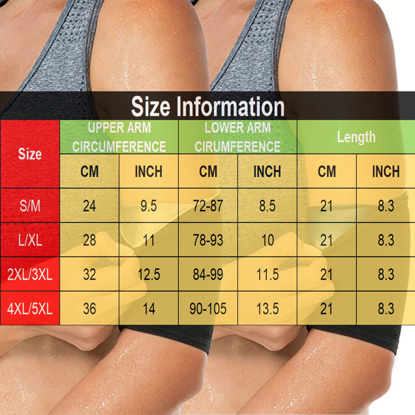 Sauna Sweat Arm Bands
