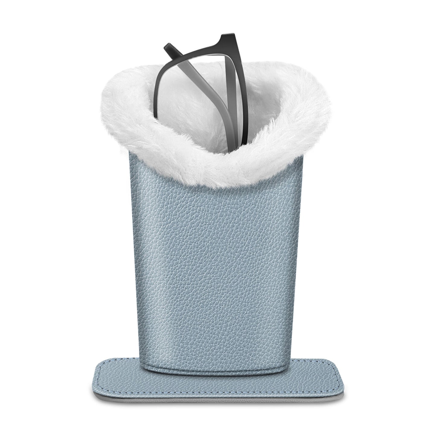 Eyeglass Protective Holder Stand - Vegan Leather & Plush Lined