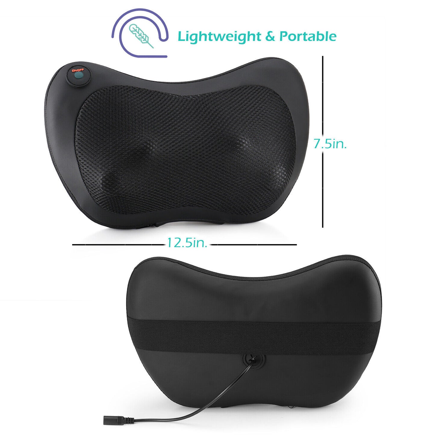 Shiatsu Shoulder Neck and Back Massager Pillow