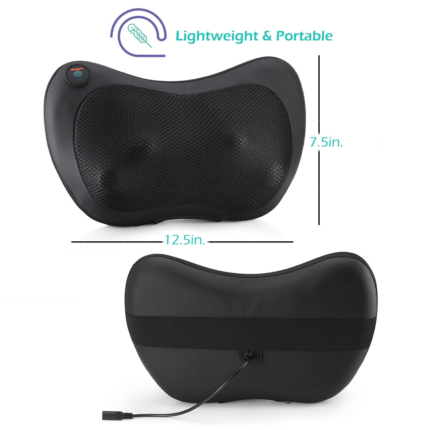 Shiatsu Shoulder Neck and Back Massager Pillow