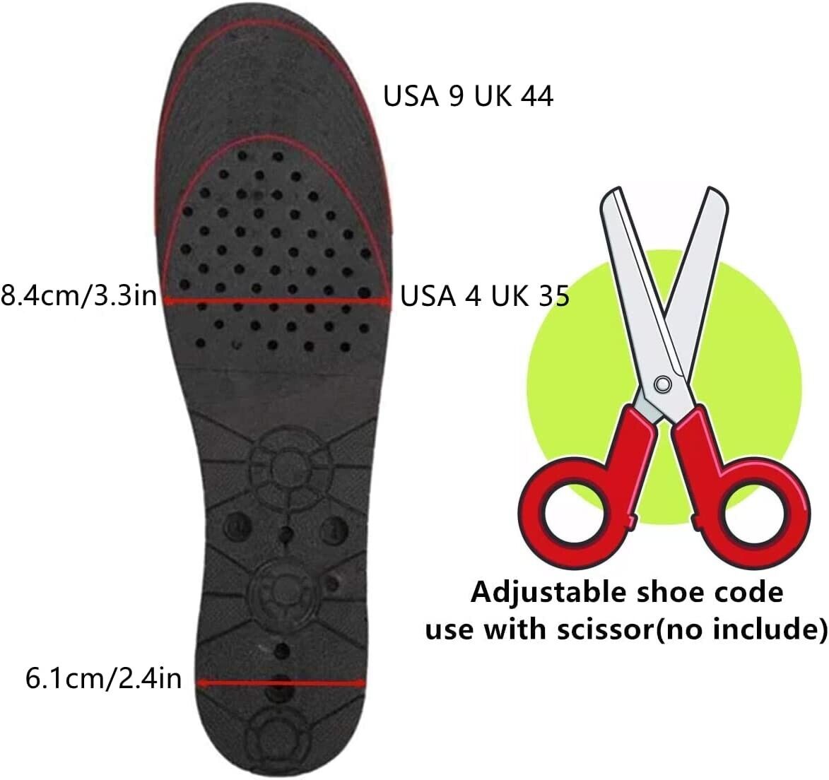 Heel Lift Insoles - Height Increasers