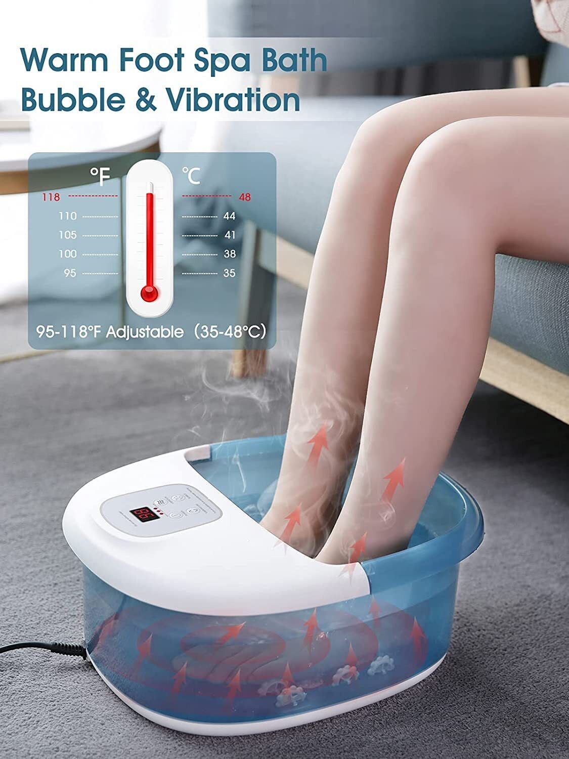 Foot Spa Bath Heat Massager